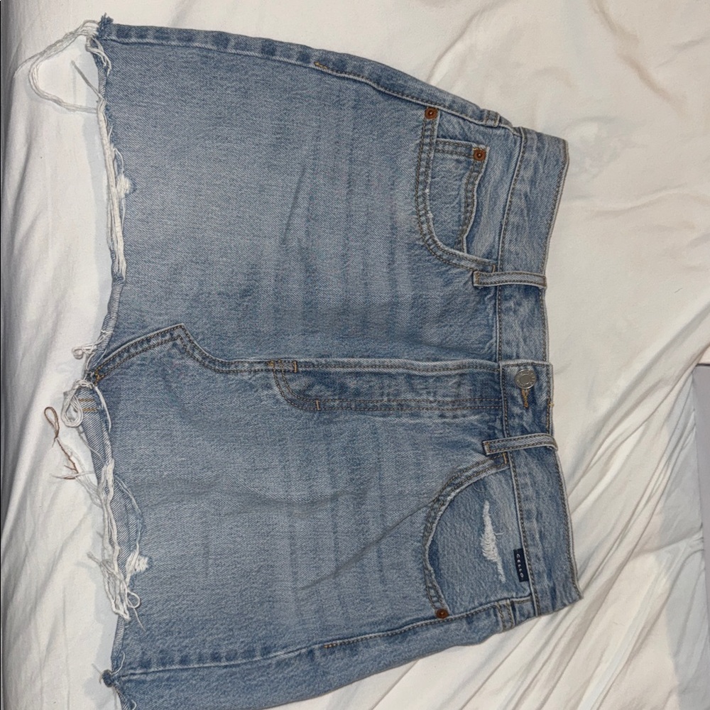 Cello Light Blue Denim Midi Skirt